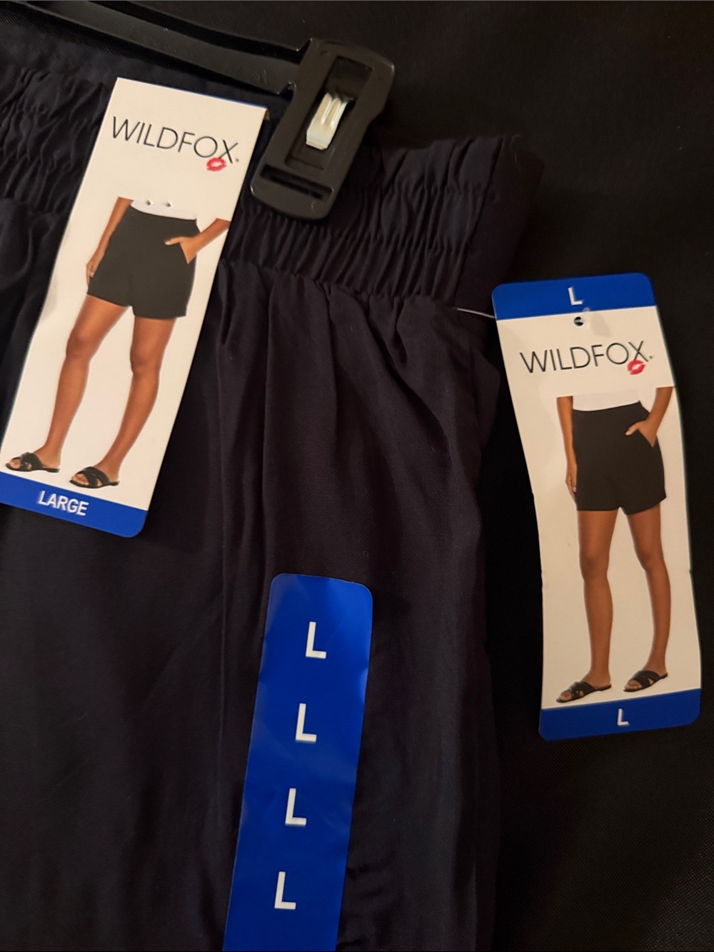 Wildfox Black Women's Elastic-Waist Size L